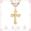 FANCIME Edgy Gothic Cross Sterling Vòng cổ bạc nam