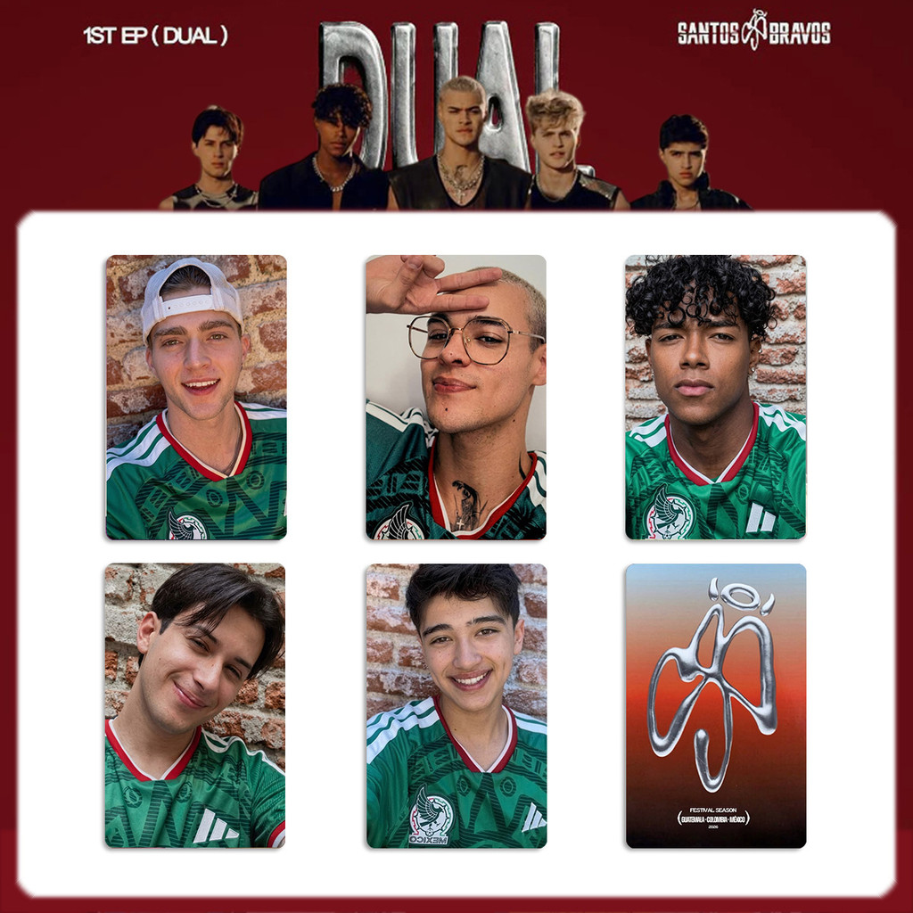 SQ3 5 Cái / bộ SANTOS BRAVOS LOMO Card EP Đầu Tiên DUAL Bưu Thiếp Bộ Sưu Tập KPOP Star Ngoại Vi QS3