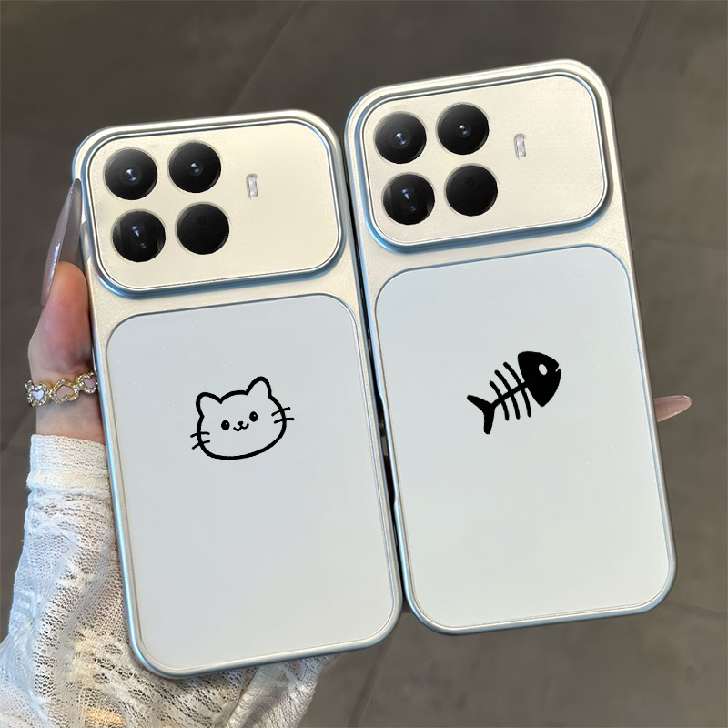 PBZZ Ốp Lưng Cho xiaomi 15t 15 pro 15 ultra 5g Vỏ Điện Thoại Lo Âu Vỏ Mềm Chống Sốc Thiết Kế Mới Thẩm Mỹ Cặp Đôi Mèo Hoạt Hình Dễ Thương DSCYGT1