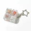 Đồ chơi móc khóa Fidget SMILE, Mặt dây chuyền nút Fidget thời gian 4 phím, Hình gấu Pastel Giảm căng thẳng Không có đồ chơi giác quan nhẹ Người lớn & Trẻ em