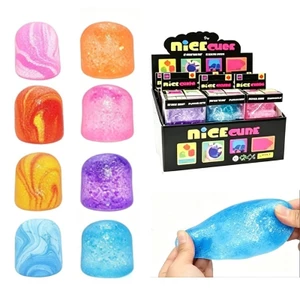 Đá cẩm thạch lấp lánh hình kẹo Maltose Squishy, Đồ chơi giảm căng thẳng TPR dành cho người lớn và thanh thiếu niên