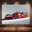 Supercar Le Mans Đỏ 499P Tranh Canvas Treo Tường Thể Thao In Xe Áp Phích Cho Gia Đình Phòng Khách Câu Lạc Bộ