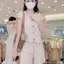 Bộ đồ thời trang phong cách mới mùa hè dành cho nữ Áo len Cardigan có nút thiết kế cao cấp Bộ đồ ngắn tay một bộ