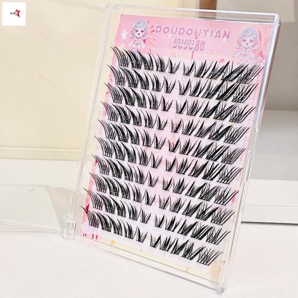 7-12mm Chiều dài hỗn hợp Lông mi giả Tự nhiên B Curl Nhẹ nhạy cảm Thân thiện với mắt