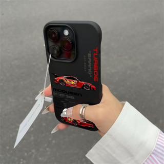 Anime Red Racing Thích Hợp Cho iPhone 13 17 ProMax Ốp Lưng Nửa Chính Phủ Silicon Mềm Chống Sốc XR 16 Pro Max 11 XS Max 15 Pro Max 12 Plus 7 Plus 13 Pro 17 Ốp Điện Thoại Mờ