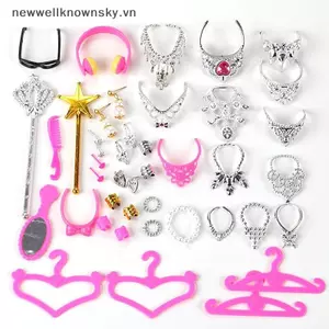MỚI 20 Chiếc Đa Năng Bông Tai Vòng Tay Thái Cho 1 / 6 Phụ Kiện Búp Bê Bộ Thời Trang Búp Bê Bé Gái Trang Sức DIY Trang Trí Đồ Chơi SKY