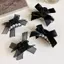 AqToCna Ngọc Trai Ngọt Nơ Lưới Kẹp Tóc Nhỏ Kẹp Tóc Hairgrip Cho Bé Gái Nữ Nơ Barrette Mũ Phụ Kiện Tóc AqToCna