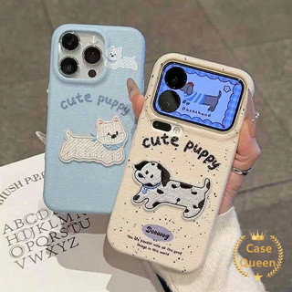 Cho iPhone 17 11 16 15 13 12 14 Pro Max Air 14 Plus Hoạt Hình Đơn Giản Dễ Thương Chó Lychee Họa Tiết