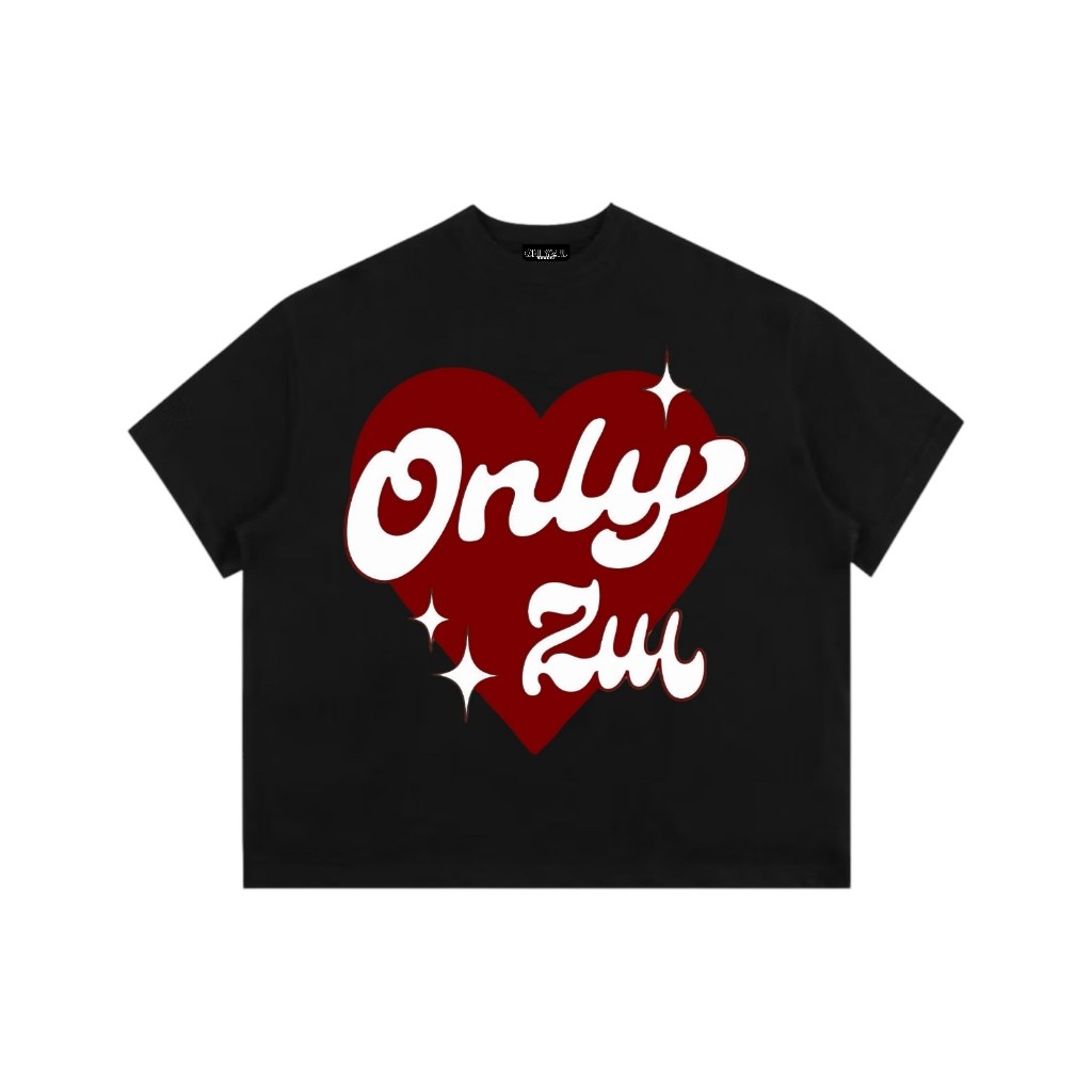 （Giao hàng 24h）Angela Áo Thun Boxy Local Brand  Form Rộng 220gsm " HEART Trái Tim " Cotton Tay Ngắn Áo Phông Kiểu Đẹp