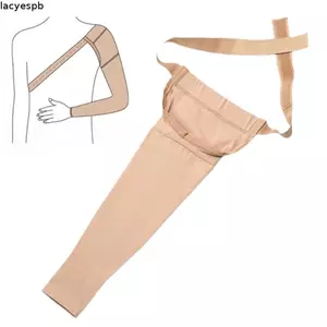 Tay nén thắt ngực LACYES, Dây đeo có thể điều chỉnh bền bỉ Tay áo đàn hồi, Dây đeo vai bảo vệ khuỷu tay dài thoáng khí thoải mái Hỗ trợ phục hồi thể thao