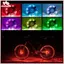 THÊM LED Sạc Xe Đạp Bánh Xe Trung Tâm Đèn Chống Nước USB RGB Nhiều Màu Sắc Xe Đạp Nói Đèn An Toàn Cảnh Báo Và Trang Trí BSS