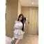 Áo sơ mi ngắn eo hẹp chấm bi dành cho nữ mùa hè Pure Desire Style Suit Váy hông ren eo cao Bộ đồ hai mảnh