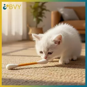 BVY Lớn 6 Đồ Chơi Mèo Catnip Có Cảm Thấy Cotton Swab Thiết Kế Mài Nhai Và Chăm Sóc Mèo.