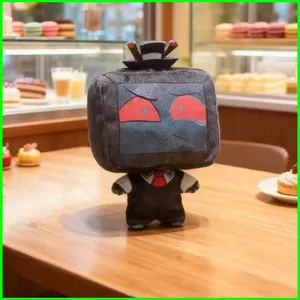 PS1 Hazbin Khách sạn Vox Plushie Đầu TV dễ thương Anime Merch Dễ thương Sang trọng Túi búp bê bông quyến rũ SP1
