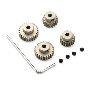 Kim Loại 18T 19T 24T 25T Bánh Răng Bánh Răng Động Cơ Bánh Răng Cho Tamiya TT01 TT02 TB02 TA05 RC Xe Nâng Cấp Phần Phụ Kiện