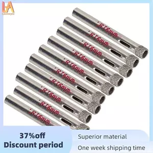 Gạch khoan tráng bạc đường kính 6 mm Máy cưa lỗ thủy tinh bằng gốm (Gói 10 chiếc)