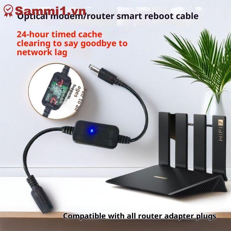 ZK Bộ định tuyến WiFi tự động Khởi động lại 24H Hẹn giờ tắt nguồn Mô-đun đặt lại DC 5V-15V 5.5x2.1mm VN