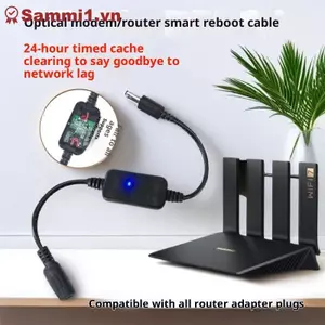 ZK Bộ định tuyến WiFi tự động Khởi động lại 24H Hẹn giờ tắt nguồn Mô-đun đặt lại DC 5V-15V 5.5x2.1mm VN