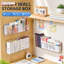 Hộp đựng bút đánh dấu BEABOUT, Hộp đựng bút Acrylic dung tích lớn, Hộp đựng đồ treo tường 3 ngăn dính đa chức năng Hộp đựng đồ gia dụng