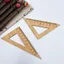 Bộ bảng tam giác giảng dạy bằng tre Bộ thước tam giác La bàn Protractor Lettering 0606