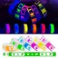 AqToCna 100 Chiếc VIP Neon Vòng Tay Giấy Huỳnh Quang Chống Thấm Nước Dùng Một Lần Vòng Tay Chống Tamper Cho Các Bữa Tiệc, Lễ Hội Âm Nhạc & Sự Kiện AqToCna