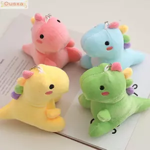 Móc khóa sang trọng khủng long OUSXA, Móc khóa sang trọng mềm mại Đồ chơi búp bê sang trọng khủng long, Móc khóa túi búp bê Mini dễ thương