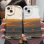 Ốp Lưng Cho Samsung Galaxy S26 S25 S24 S23 S21 S22 Plus Ultra 20 FE J7 Prime A03 A03S A02 A02S M02 A12 M12 A20 A30 Kem Vồng Cong Edge Motif Setting Sun NYK336