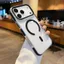 ốp lưng iphone Áp dụng cho ốp điện thoại Apple 17 Promax, ốp lưng iPhone 16 trong suốt đính kèm từ tính acrylic