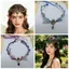 PYCOU Elven Crown, Thiết Kế Cây Nho Giả Tưởng Trang Sức Elf Tiara, Nhẹ Rừng Chủ Đề Đầm Phụ Kiện Giả Tưởng Đầu Halloween