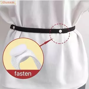 OUSXA 1 Bộ Thắt Lưng Ở Lại, Áo Thun Co Giãn Có Thể Điều Chỉnh Chống Trơn Trượt Eo Tuck Dụng Cụ, Nút Chụp Có Thể Tái Sử Dụng Áo Sơ Mi Dây Đeo Đa Năng Phù Hợp