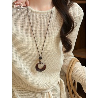 Dây Chuyền Dài Mặt Dây Sao Biển Trái Tim Màu Nâu Phong Cách Boho Hoài Cổ Phụ Kiện Du Lịch Biển Cho