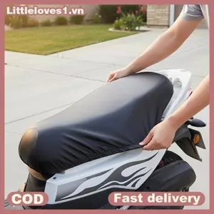 Littleloves1 Đệm Ghế Xe Máy Lưới 3D Chống Thấm Nước Da Thoáng Khí Cho Mọi Mùa VN