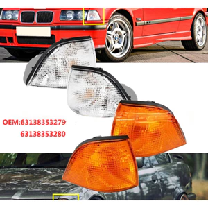 63138353279/ Thích hợp cho 1992-1998 BMW 3 Series E36 4 Cửa ô tô Vỏ đèn báo rẽ ô tô