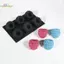 HL 6-Cell Blueberry Hoặc Raspberry Thiết Kế Bánh Mousse Trái Cây Pháp Khuôn Bánh Silicon Khuôn Bánh Pudding Socola Món Tráng Miệng Dụng Cụ Nướng Bánh LMWU