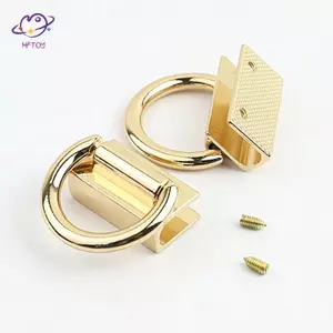 HFTOY Túi Kim Loại Cạnh Bên Treo Bule Phong Cách Mới Kẹp Khóa Cho DIY Da Thủ Công Túi Dây Đeo Thắt Lưng Tay Cầm Phụ Kiện Vai ~