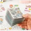 < YEI > 50 Cái Đồ lót sổ cái dễ thương chống thấm nước PET không lặp đi lặp lại dành cho học sinh và bé gái Anime Stiers Mới