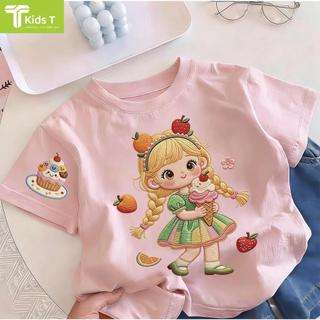 COD✅ (Hồ Chí Minh)Kids T Mall Áo phông tay ngắn In hình hoạt hình Áo Kiểu rộng và ấn tượng Trẻ em thời trang #VN23