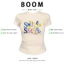 BOOM Áo Baby Tee Nữ Cotton Ôm Body-Áo Thun Ngắn Tay Y2K In Hình PhongCách Mùa Hè, Cổ Tròn Hàng Đầucách hàn quốc phong225