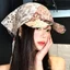 Mũ trùm đầu hoa điều Retro dành cho nữ mùa hè phong cách mỏng