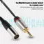 Apill 3.5mm Mạ Vàng Cắm Hợp Kim Kẽm Vỏ Ngoài Cáp Âm Thanh Mini XLR 3pin Nam cho Máy Ảnh Thiết Bị Chụp Ảnh