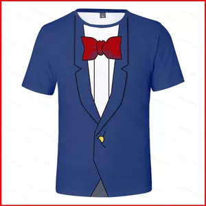 GC1 Thám Tử Lừng Danh Conan Áo Thun Anime Unisex Tee Cho Trẻ Em Người Lớn Cosplay Kaito Kiddo 3D Áo Sơ Mi Tay Ngắn Top Casual Plus Si