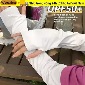 Vỏ bọc tay áo WOODNEST, Tay áo rộng thoáng khí thoải mái, Tay áo bảo vệ cánh tay bằng lụa băng thời trang dành cho nam giới