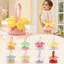 Túi đeo chéo hoa WANYEDI, Túi xách hình hoa Tulip đa năng chấm bi, Túi đeo vai Mini hoa nhẹ đơn giản ngọt ngào Túi Tote đi lại