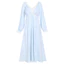 Phụ Nữ Cổ Chữ V Màu Trắng Chắc Chắn Cotton Công Chúa Váy Ngủ Nữ Váy Ngủ Đồ Ngủ