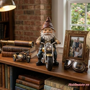 Xe Máy Đi Xe Máy Gnome Hình Biker Đáng Yêu Tượng Lùn Bàn Trung Tâm Để Trang Trí Tiệc Tại Nhà