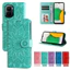 Ví da từ tính Flip Case cho Infinix GT 50 Pro 5G X6961 Vỏ điện thoại hoa hướng dương dập nổi