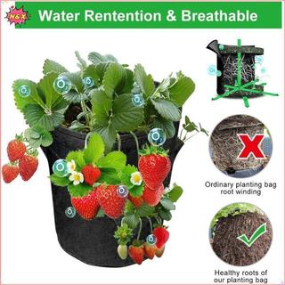 Túi trồng cà chua dâu tây N & X Space Saver 6 nhà thơ bền bỉ để sử dụng ngoài trời và trong nhà.