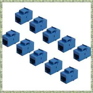 10 Cái Jack Kết Nối RJ45 Cat6 Nối Dài Khớp Nối Mạng Ethernet LAN Cat 6 Khớp Nối Jack Mở Rộng Adapter, Xanh Dương