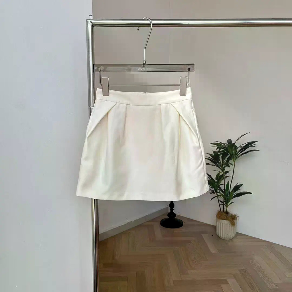 Hàn Quốc Mới Đen Trắng Ca Rô Váy Ngắn Nữ Mùa Hè Đa Năng Hoa Bud Váy Ngắn