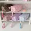 BeautifulHomeA Túi Trang Điểm Sang Trọng Có Tay Cầm Du Lịch Mềm Mại Túi Bảo Quản Mỹ Phẩm Di Động In Hình Tình Yêu Tổ Chức Hộp Đựng Bút Chì Dễ Thương Túi Ly Hợp VN